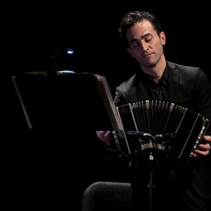 Jonathan Goldman playing the bandoneon